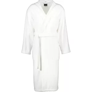 Cawö Men's White Robe with Hood 829-67