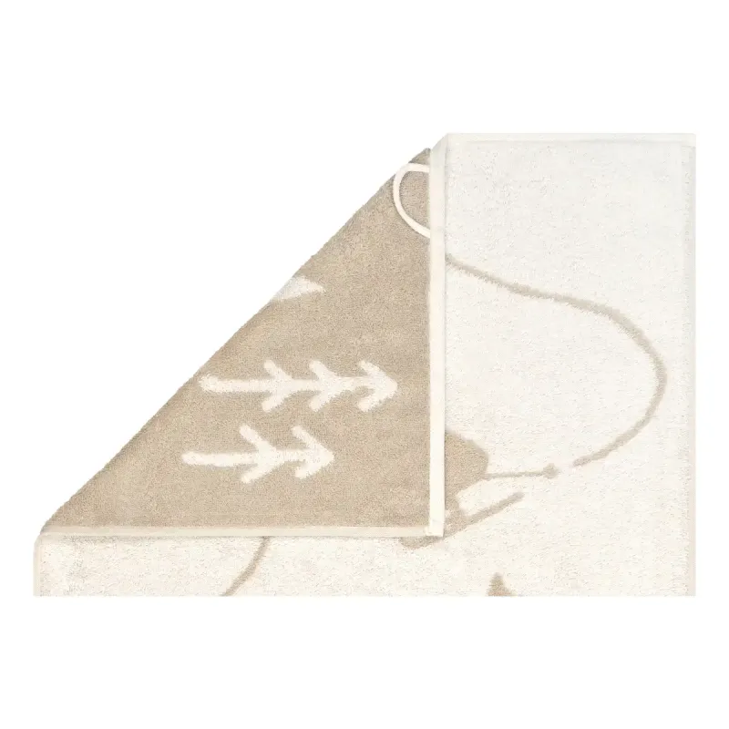 Cawö Winter cotton towel, skier design – natural beige/beige 6272-30