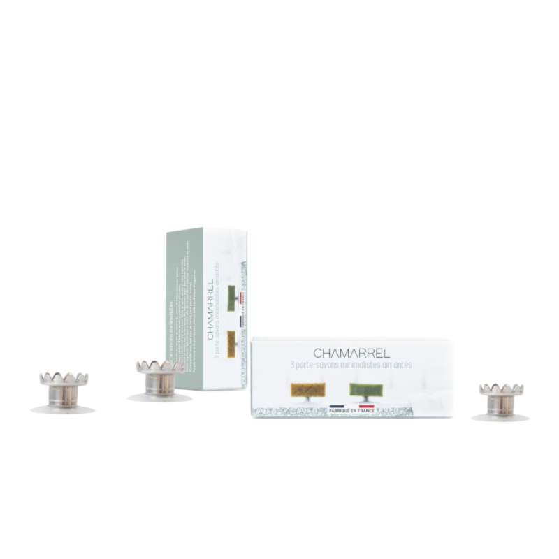 Chamarrel magnetic soap holder 3-pack