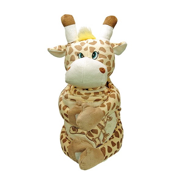 Handduk med huva 75x75 cm Sonja Girafe