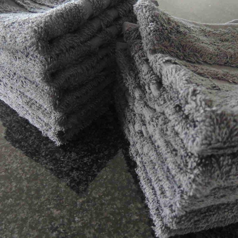 Set of 10 washcloth 30x30 anthracite