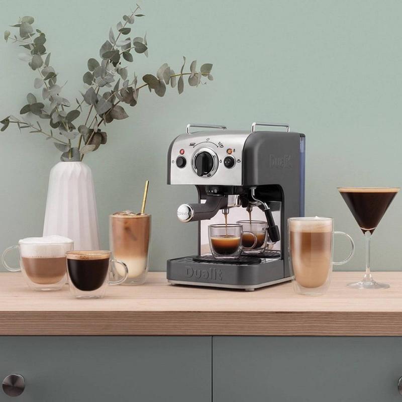 Dualit kaffemaskin för malet kaffe, ESE Pods, Nespresso® Capsules, NX® kaffe eller te kapslar.