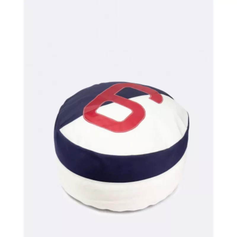 Duo Sittpuff ⌀72 cm - marinblå & röd av segelduk
