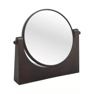 Ebony Double sided make-up mirror Pecan