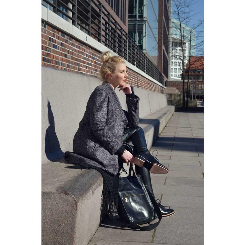 Tote Bag 13 i skinn Black