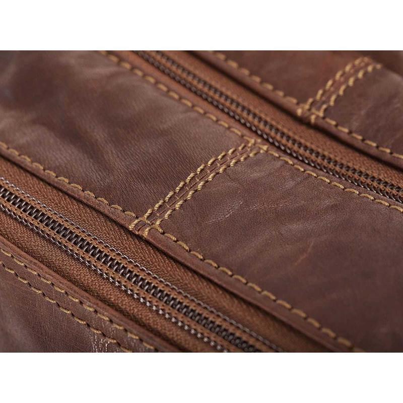 Leather Backpack 13" Medium Brandy