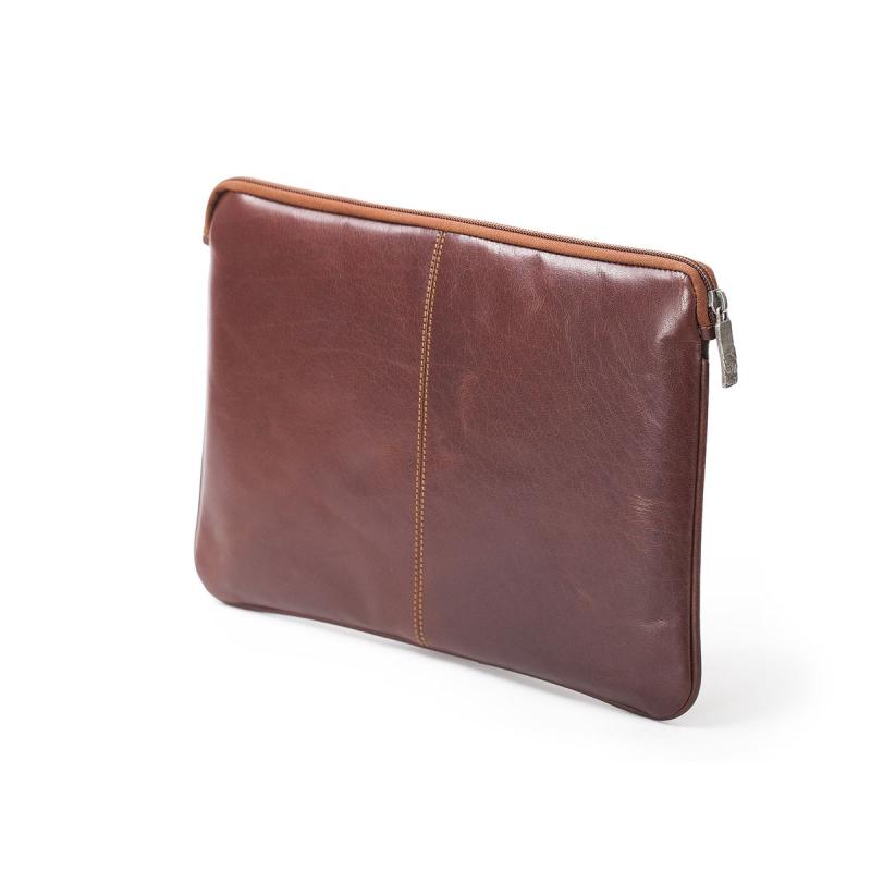 Leather MacBook Pro 13 sleeve Brandy
