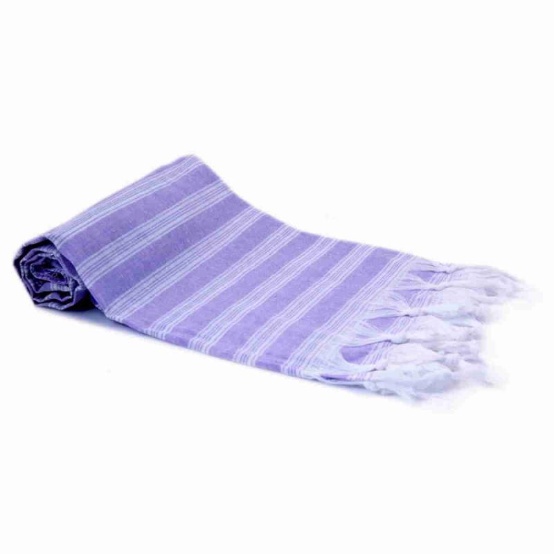 Extra light cotton hammam towel lilac 185x100 cm 250g