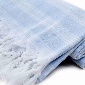 Extra tunn och lätt powder blue hamam handduk bomull 185x100 cm 250g