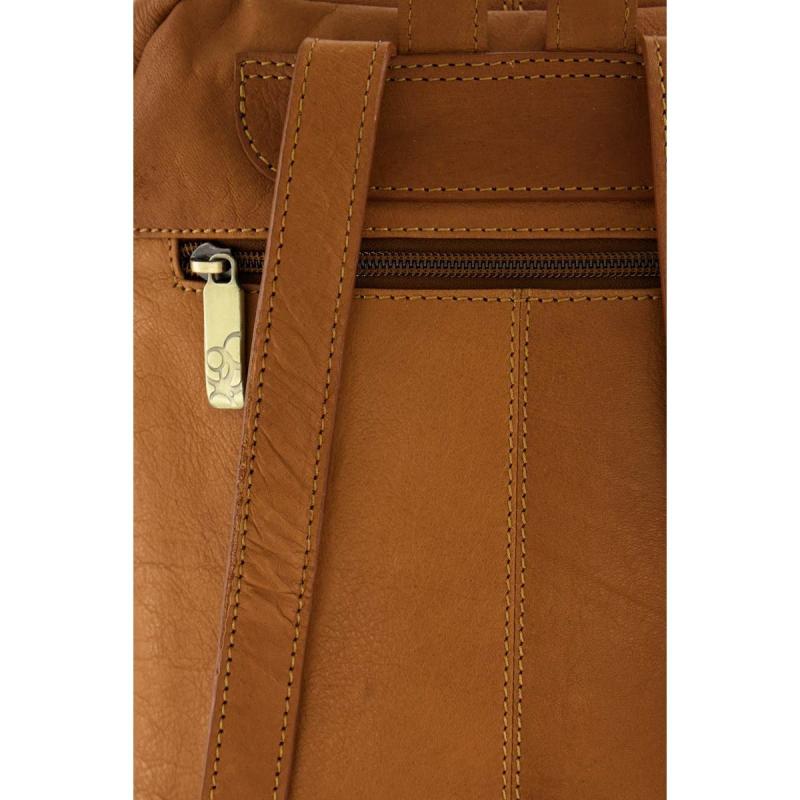 Leather Backpack 13" Medium Tan