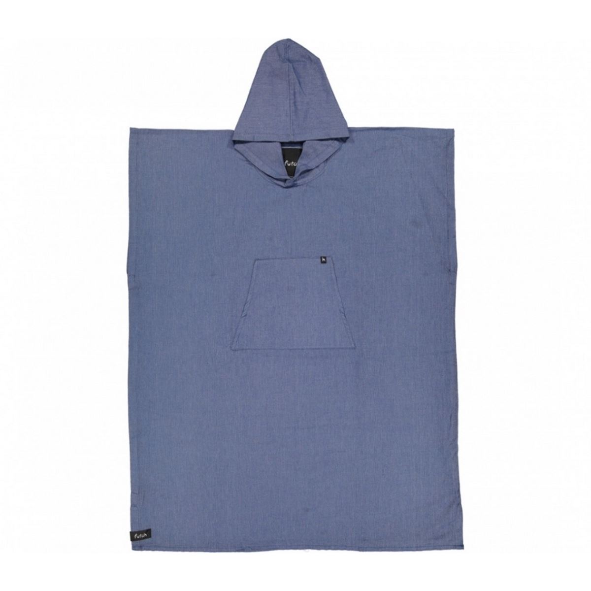 futah mens and womens hooded surf poncho Ericeira blue