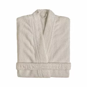 Graccioza BEE WAFFLE Luxury Kimono Bathrobe 550 GSM – Waffle Cotton Fog