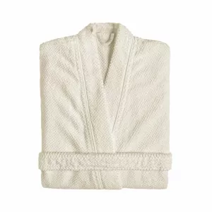 Graccioza BEE WAFFLE Luxury Kimono Bathrobe 550 GSM – Waffle Cotton Natural