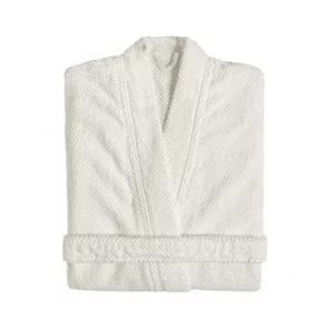 Graccioza BEE WAFFLE Luxury Kimono Bathrobe 550 GSM – Waffle Cotton Snow