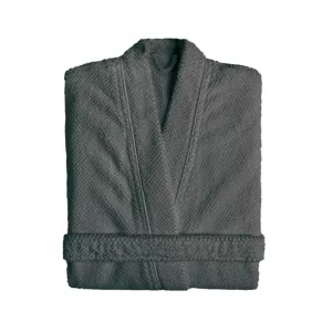 Graccioza BEE WAFFLE Luxury Kimono Bathrobe 550 GSM – Waffle Cotton Storm