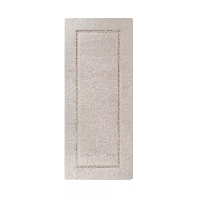 Graccioza Egoist Frame Runner Lyxig Badrumsmatta 70x155 cm – 2600 gsm Bomull Fog