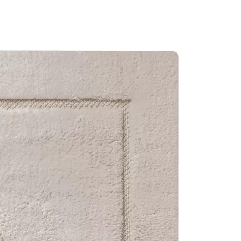 Graccioza Egoist Frame Runner Lyxig Badrumsmatta 70x155 cm – 2600 gsm Bomull Fog