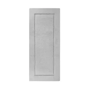 Graccioza Egoist Frame Runner Lyxig Badrumsmatta 70x155 cm – 2600 gsm Bomull Silver