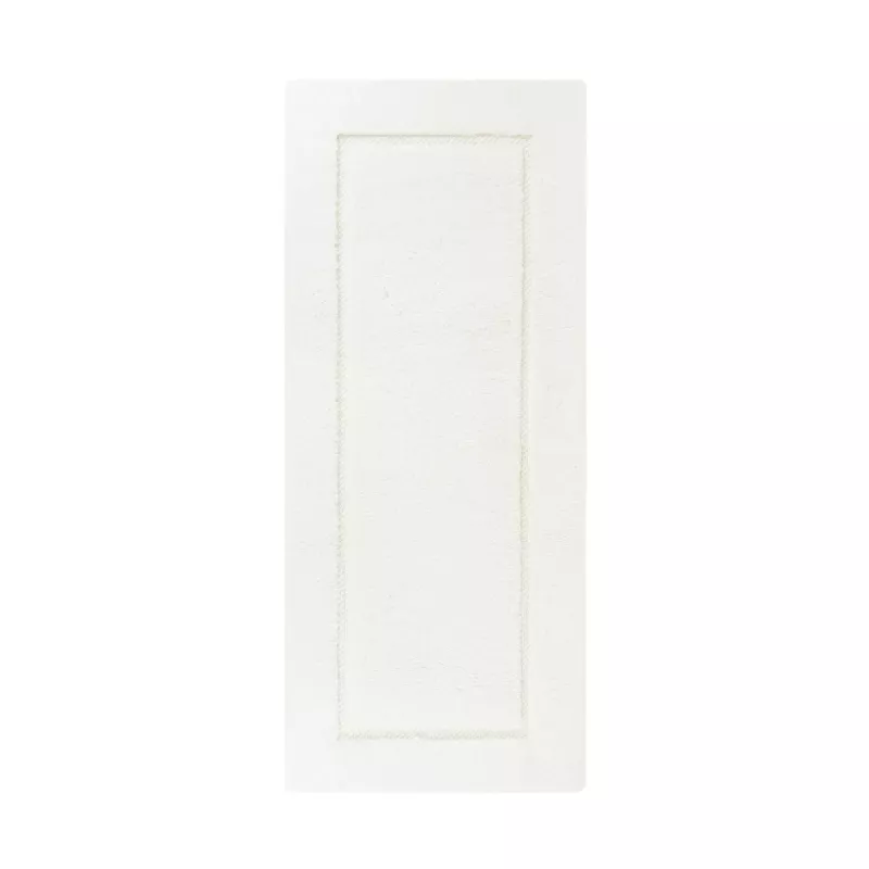 Graccioza Egoist Frame Runner Lyxig Badrumsmatta 70x155 cm – 2600 gsm Bomull Snow