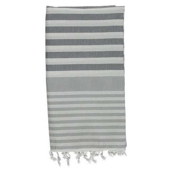 Turkish Towel Charcoal Grey - Silver Grey Travel, beach, Towel