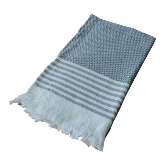 Turkish Towel Bilakis Charcoal Grey