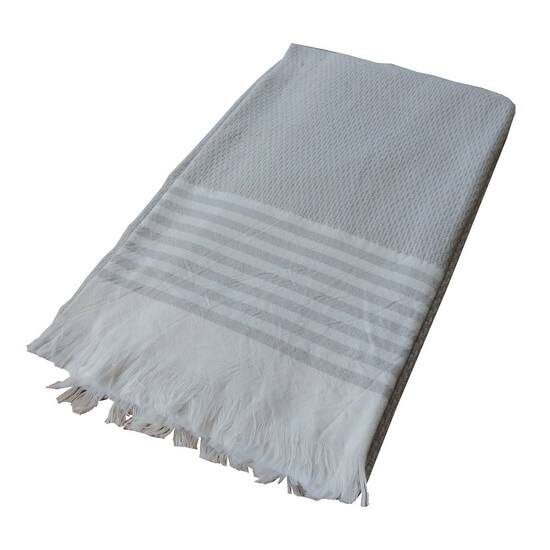 Turkish Towel Bilakis Silver Grey
