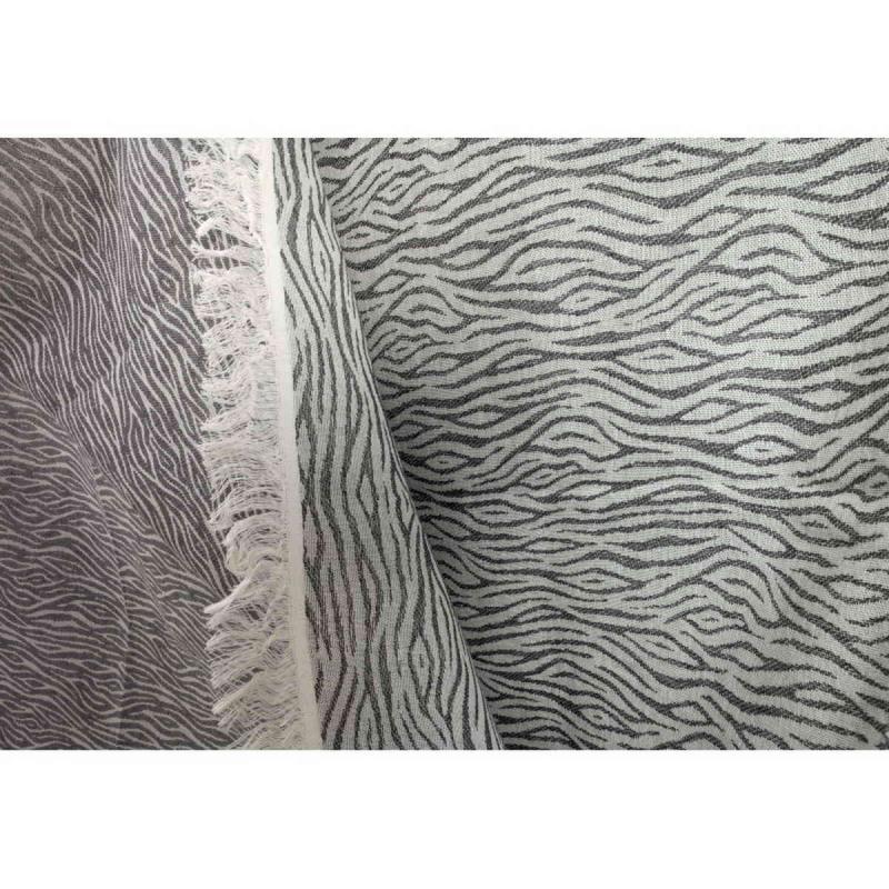 Hamam Handduk Zebra Charcoal Handvävd Turkisk Badhandduk