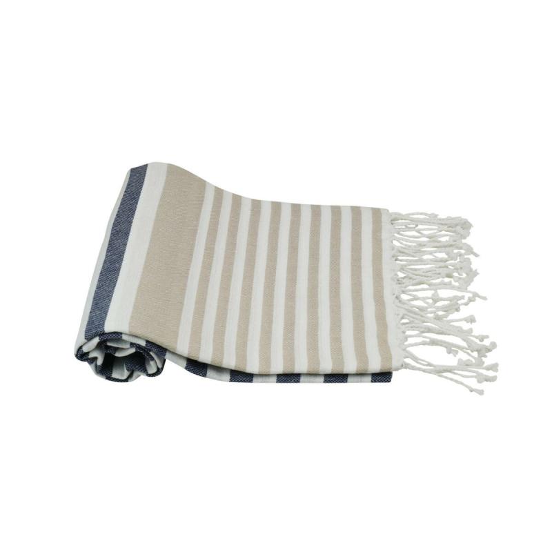 Hamamhandduk Alanya - Navy, Beige