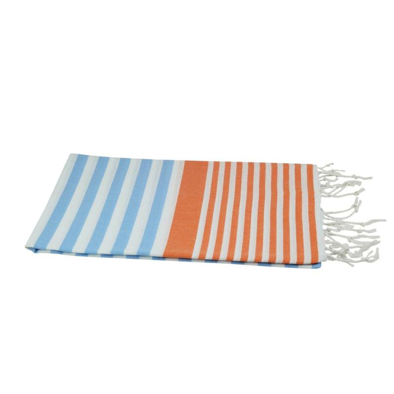 Hammam Towel Alanya - Orange, light blue
