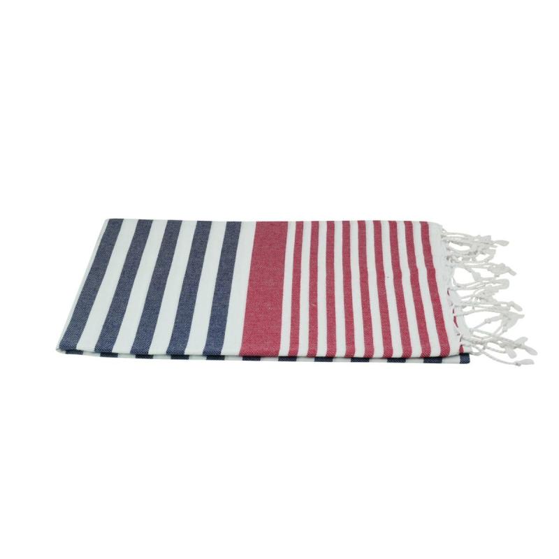 Hammam Towel Alanya - Red, Navy