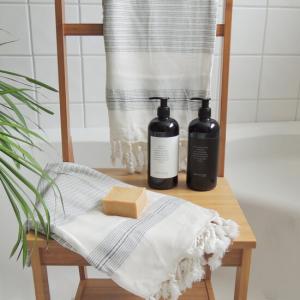 Turkish Hammam Towel, Travel Towel 90x180 cm of Bamboo​