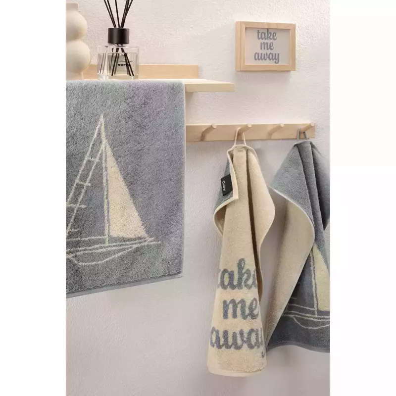 Towel 30x50 Sailing boat 100-19