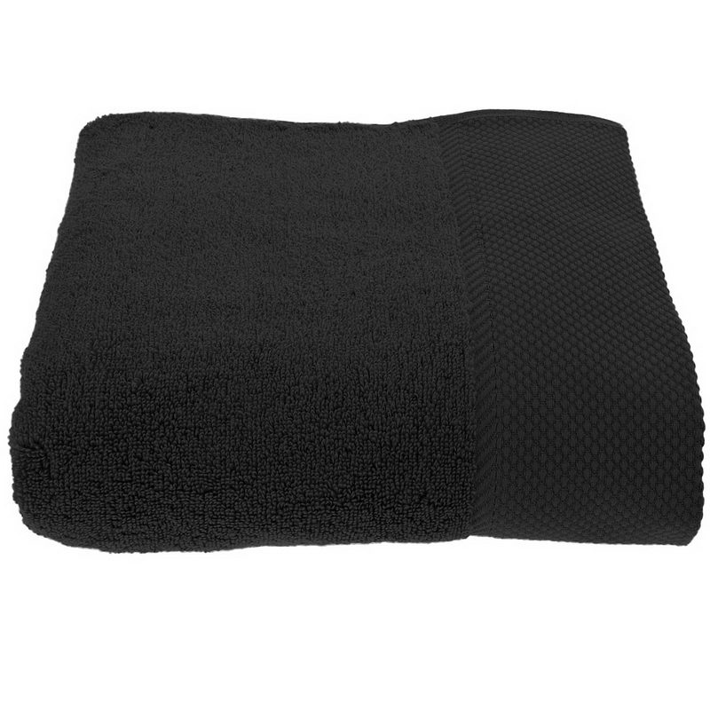 Buy Terry towel 560g/m² of 100% combed cotton 50x100 cm Black Online from Casa Zeytin