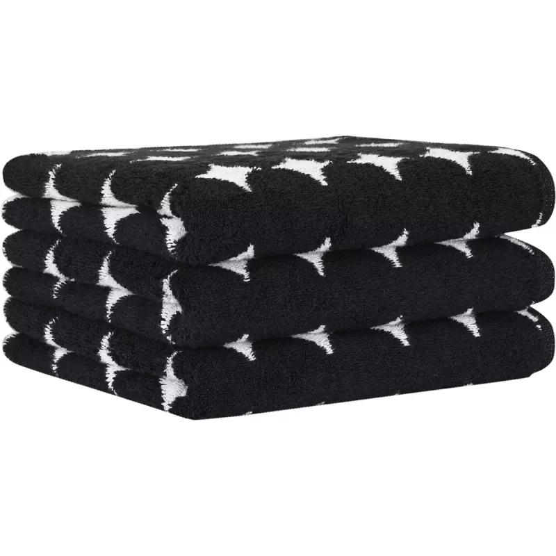 Towel Bubbles Black and White 6279-96