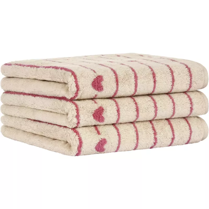 Towel Heart Beats 6276-32 beere