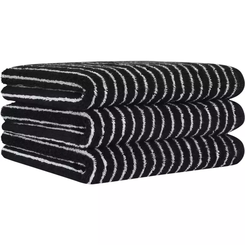 Towel Ringel Black and White 6280-96