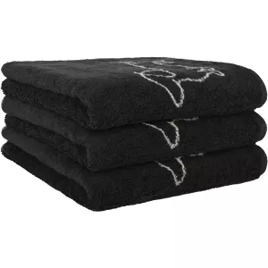 Towel We Love Dogs Companion black-beige 6248-93