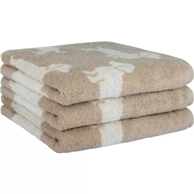Towel We Love Dogs natur-beige 6246-33