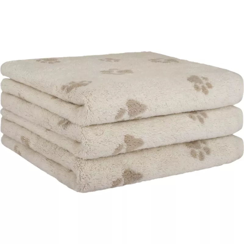 Handduk We Love Dogs Paws natur-beige 6247-33
