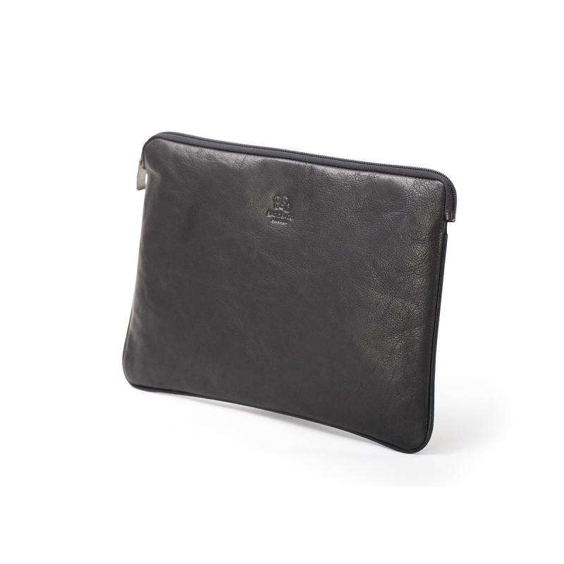 Leather MacBook Pro 13 sleeve Black