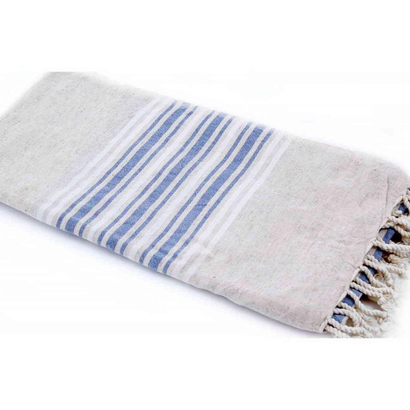 Handvävd Turkisk Linne Hamam Handduk 100x180 Badlakan