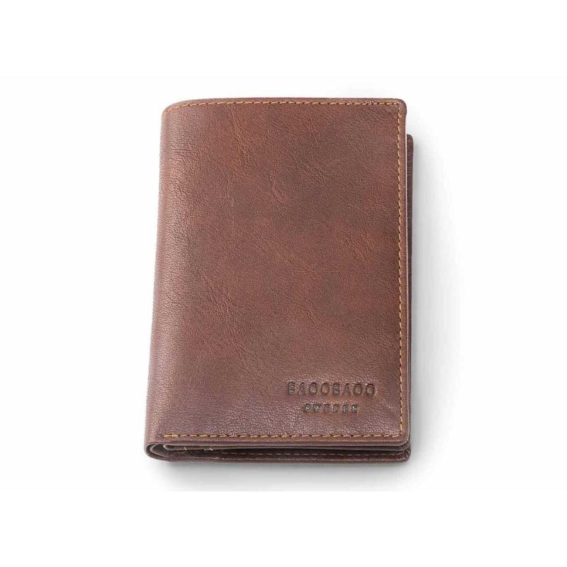 Leather JEANS Wallet Brandy