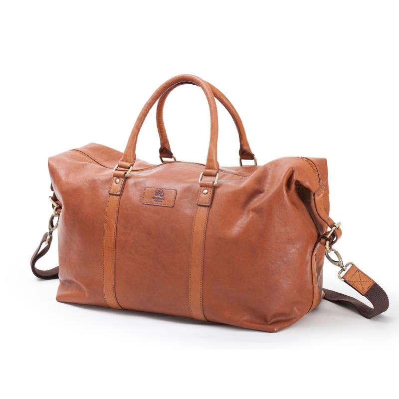 Leather Weekendbag Rica Tan