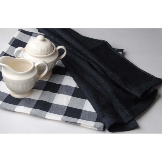 Kitchen Towel Set Jorzolino 1+1 Square grey