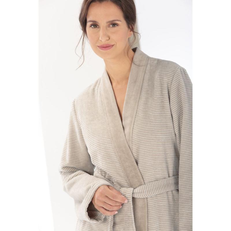 Cawö Women's Kimono Bathrobe 6431-33 Natur