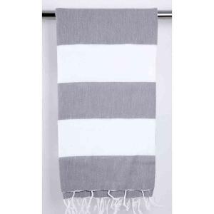 Genuine Turkish Hammam Towel Bodrum Grey Beach Towel 100x180
