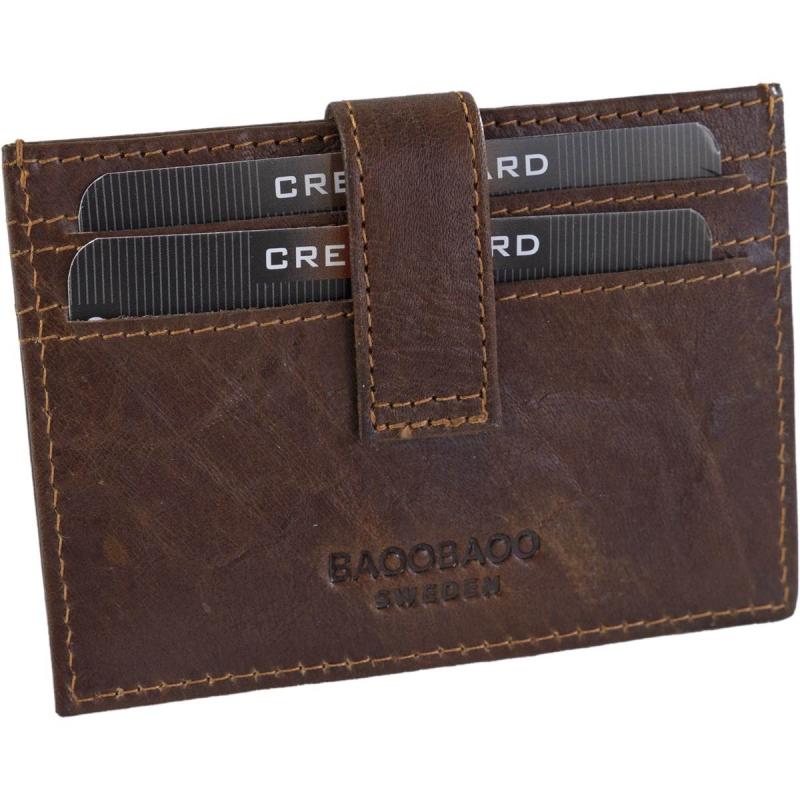 Leather Card holder Brandy