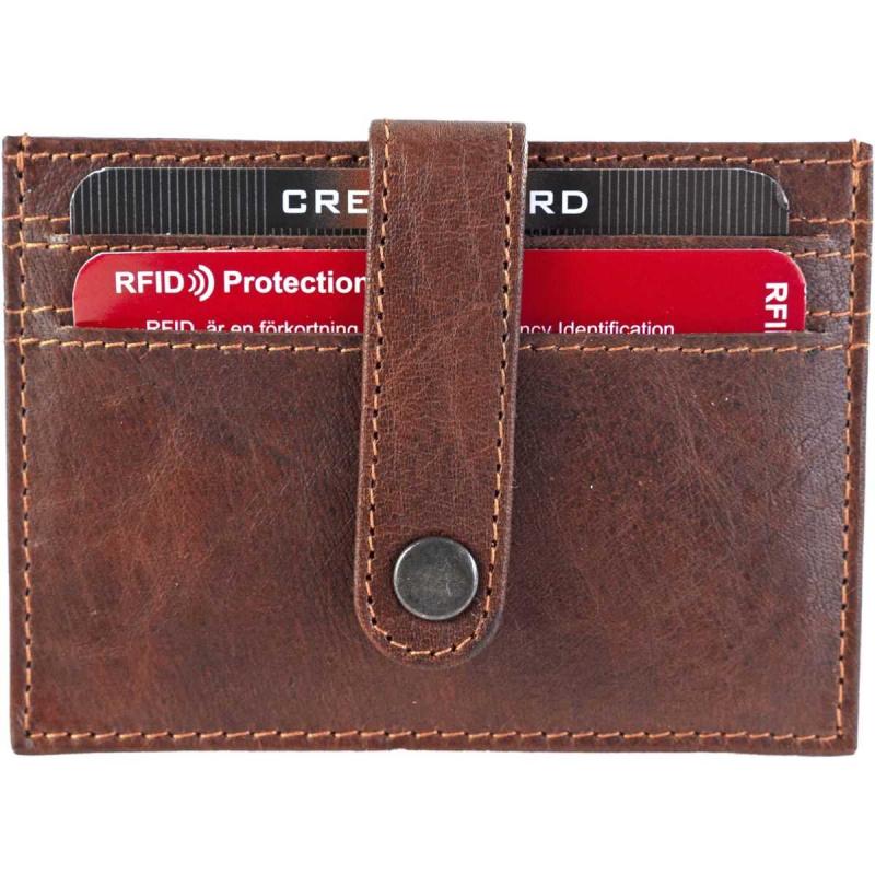 Leather Card holder Brandy