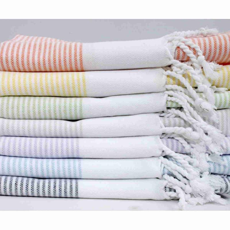 Small size cotton peshtemal Napoli 100x40 cm hand or hair towel