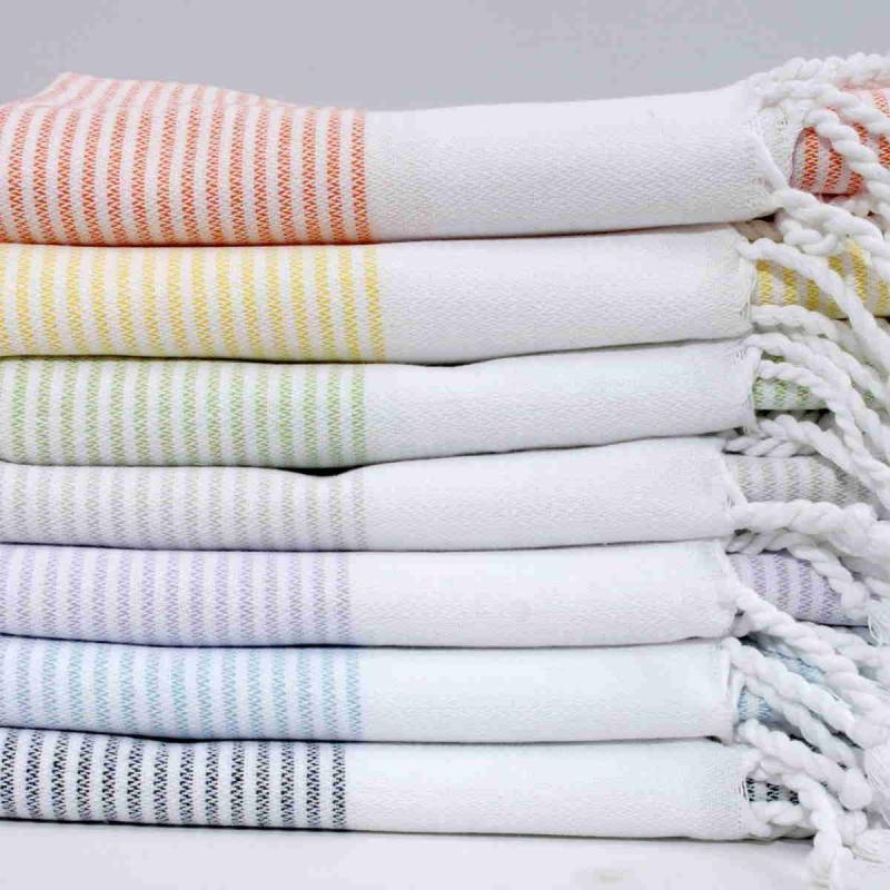 Small size cotton peshtemal Napoli 100x40 cm hand or hair towel